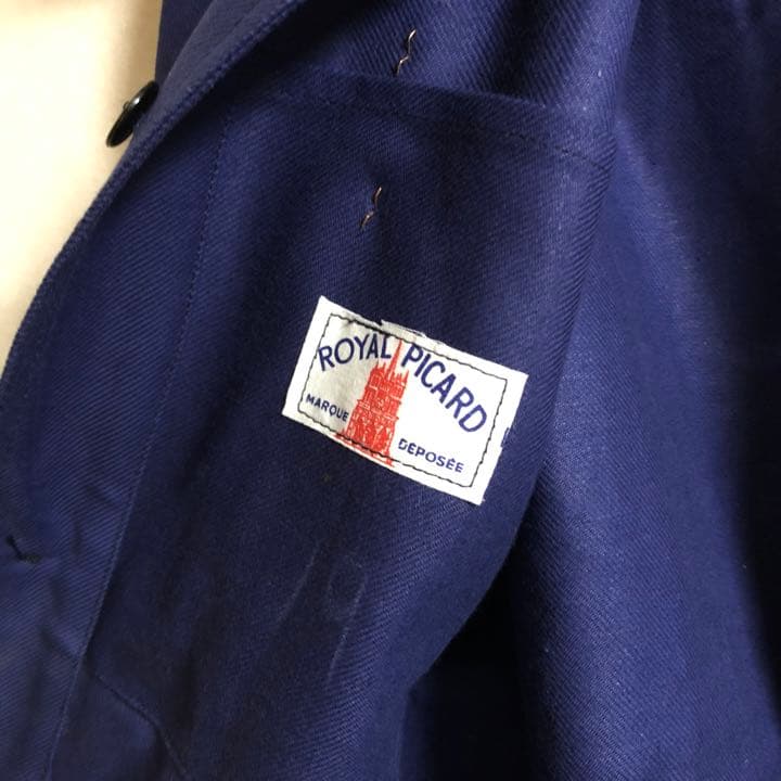 60〜70s  PICARDフレンチワークジャケット　コットンツイル