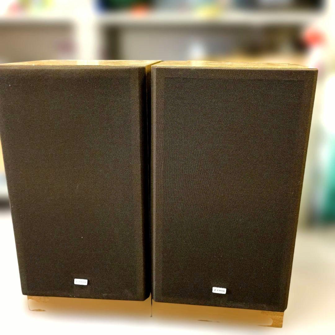 【値下げ】美品　TRIO スピーカー　ペア　シリアル同番　動作確認済み