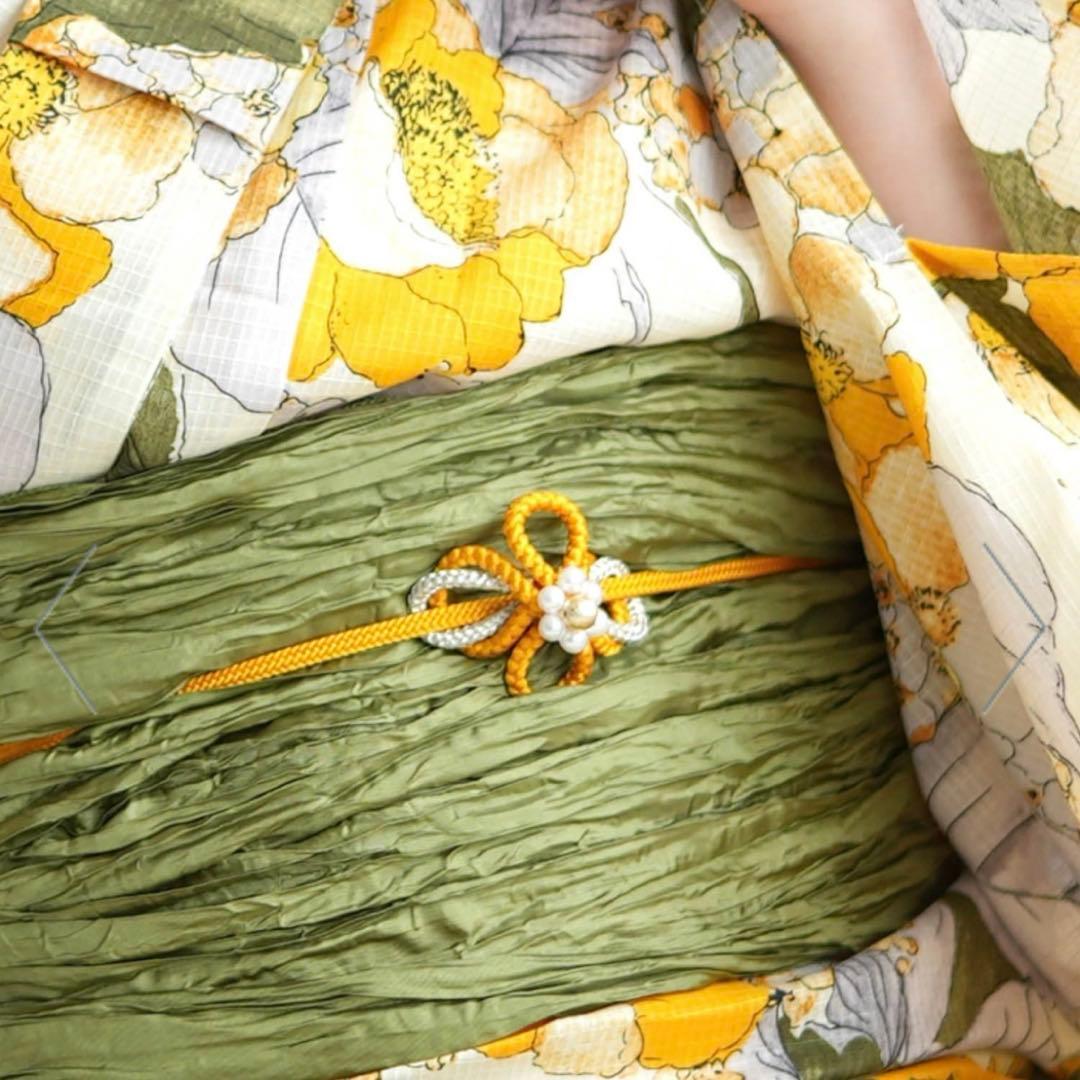 【美品】完売品！utatane 花柄浴衣・帯セット Sサイズ