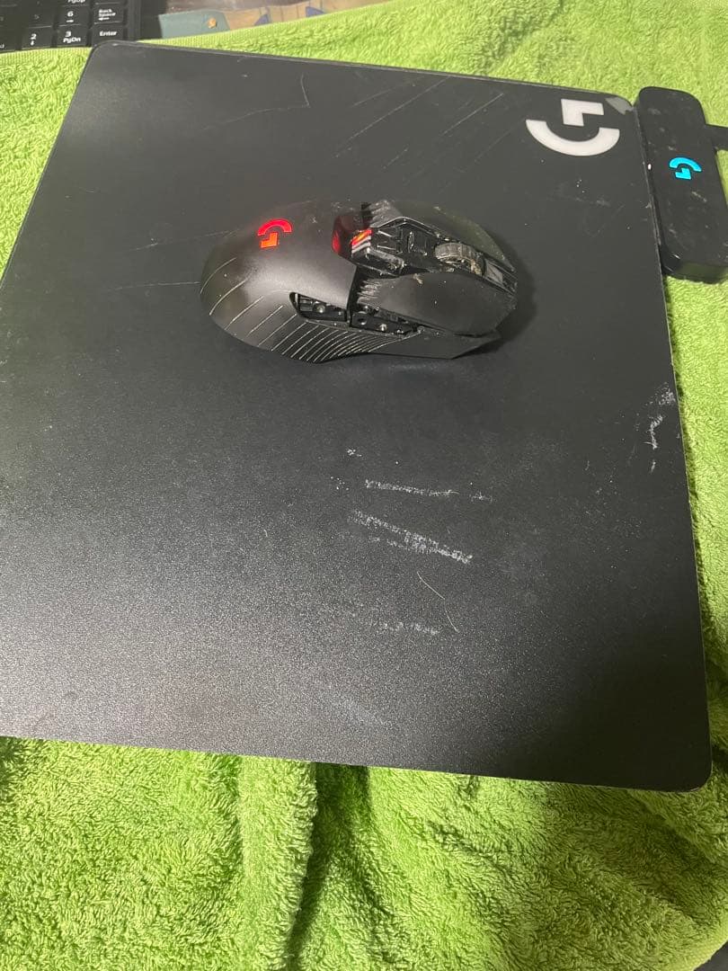 「ジャンク」Logitech G903 マウスとPOWERPLAYパッド