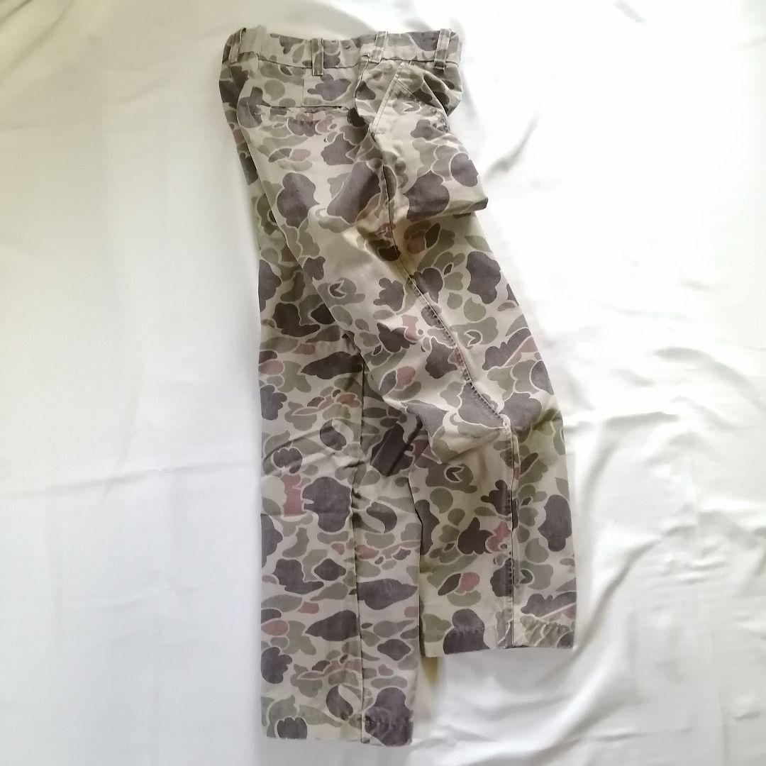 70sUSAビンテージ古着 Duxbak ハンティングパンツ ダックカモW32