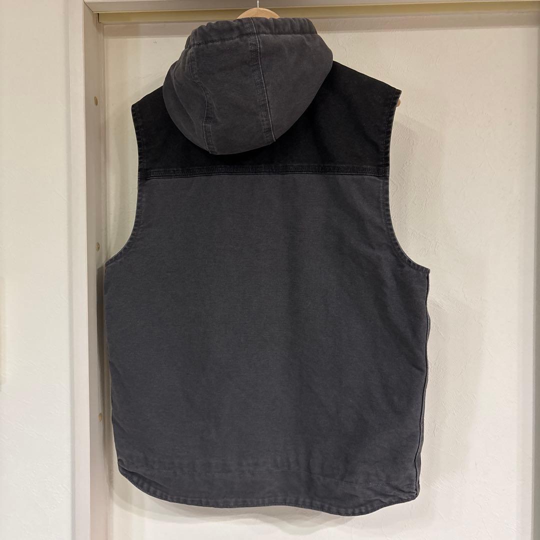 CarharttカーハートダックベストフードダークグレーM