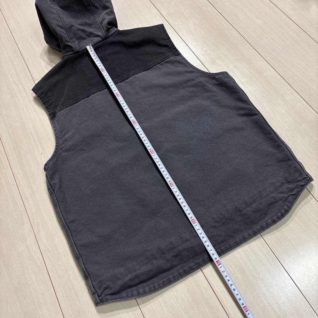 CarharttカーハートダックベストフードダークグレーM