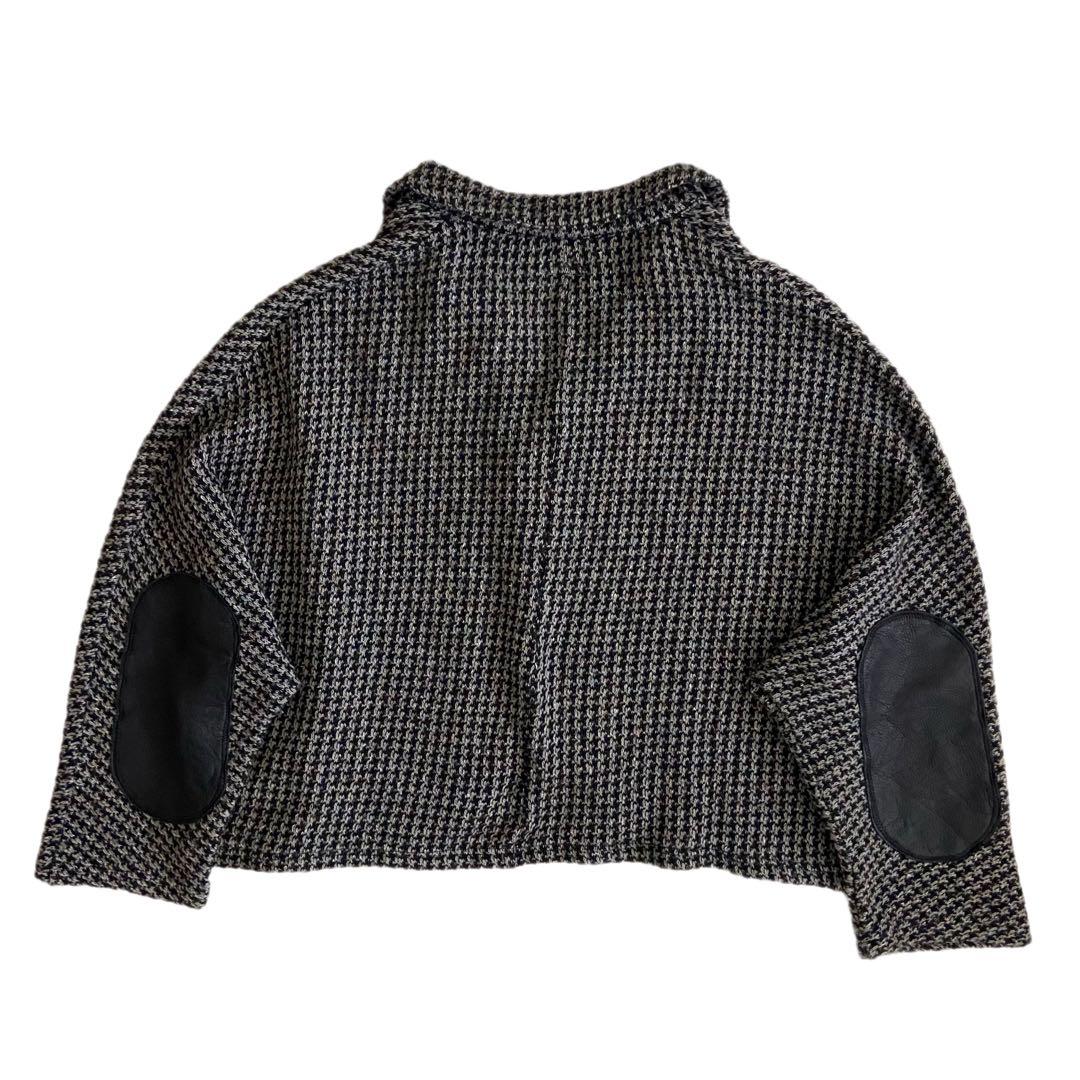 KAPITAL キャピタル ディアレザー パッチ 千鳥天竺 ドルマン ジャケット