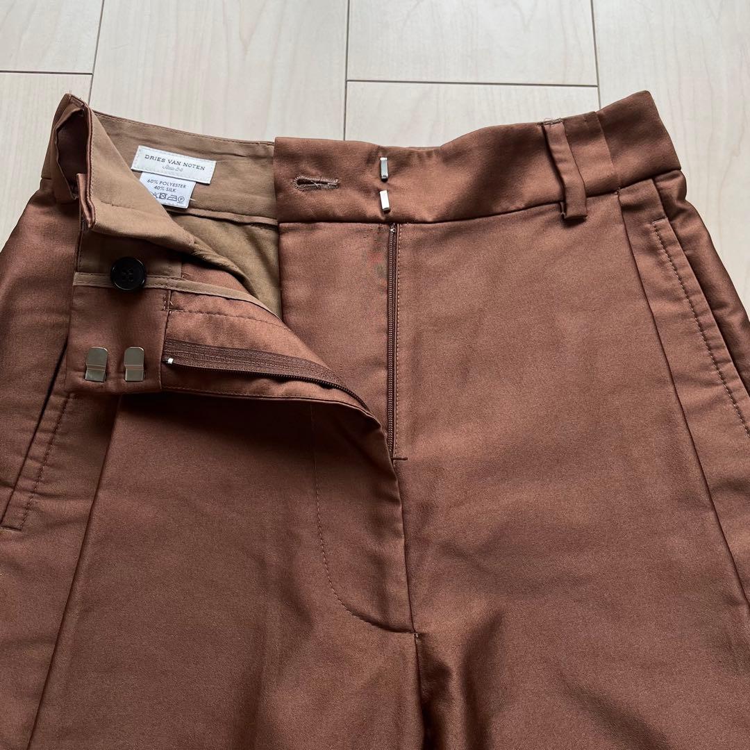 ドリスヴァンノッテン クロップドパンツ ハーフパンツ シルクポリエステル 34