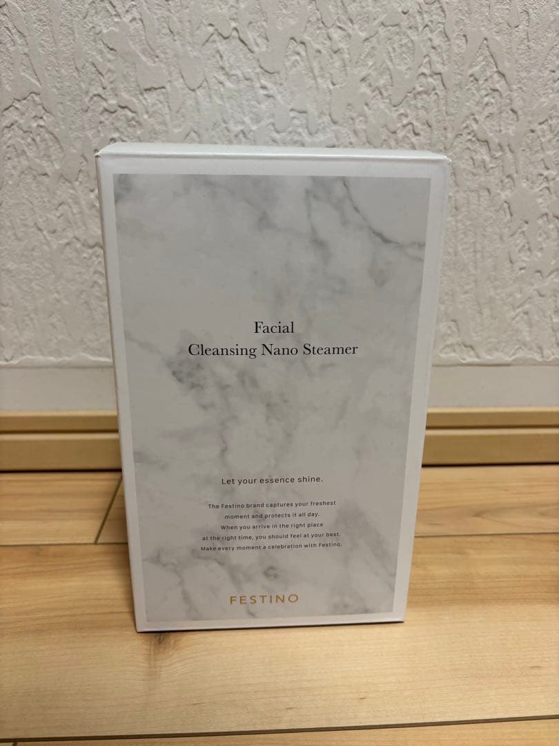 【新品未使用】フェスティノ フェイシャルクリーニングナノスチーマー　美容　美顔