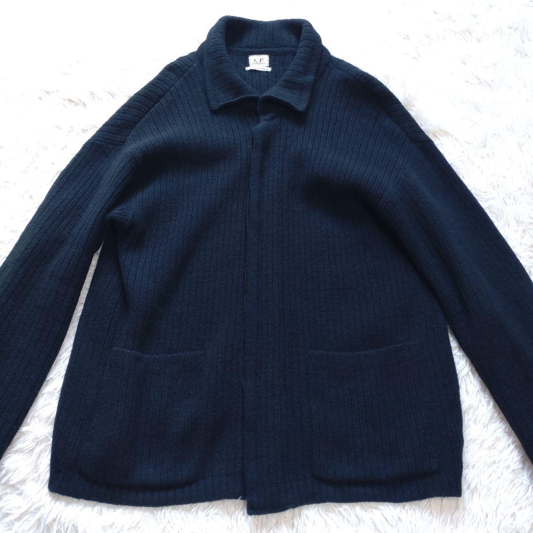 イタリア製 C.P. Company アンゴラ混 ニットカーディガン ブラック