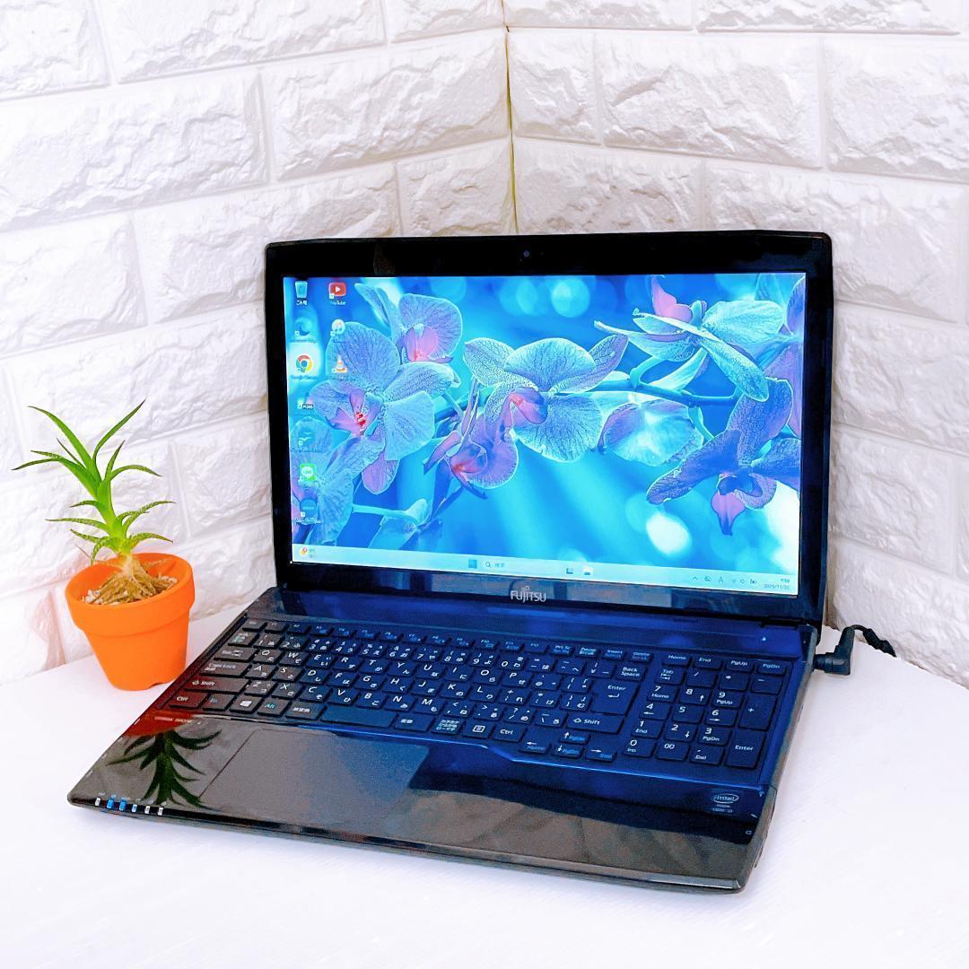 快速 SSD 富士通 ノートパソコン Windows11 カメラ付ノートPC