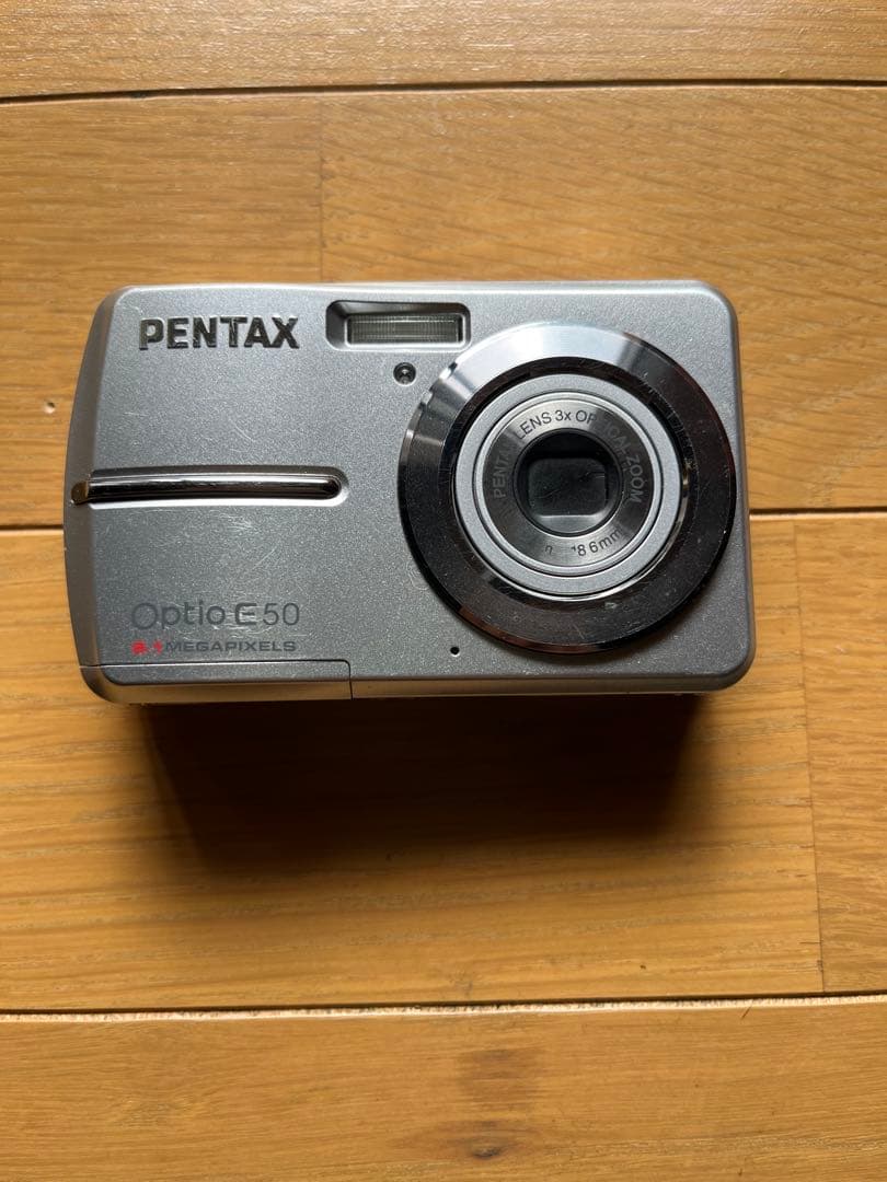 PENTAX Optio E50コンパクトデジタルカメラ 単三電池駆動！