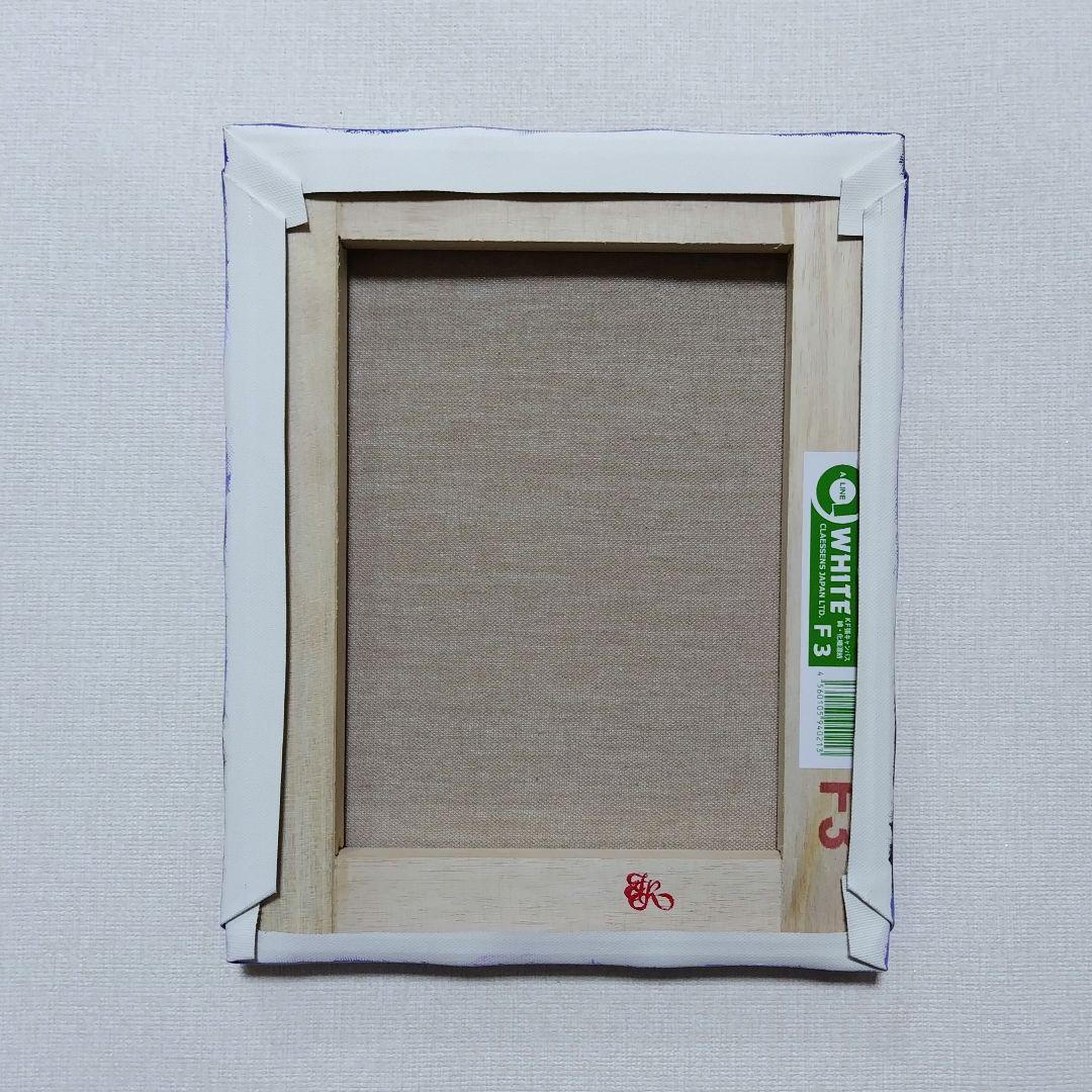 む*ん様 【雪の降る町】アクリル画 F3 風景画 絵画