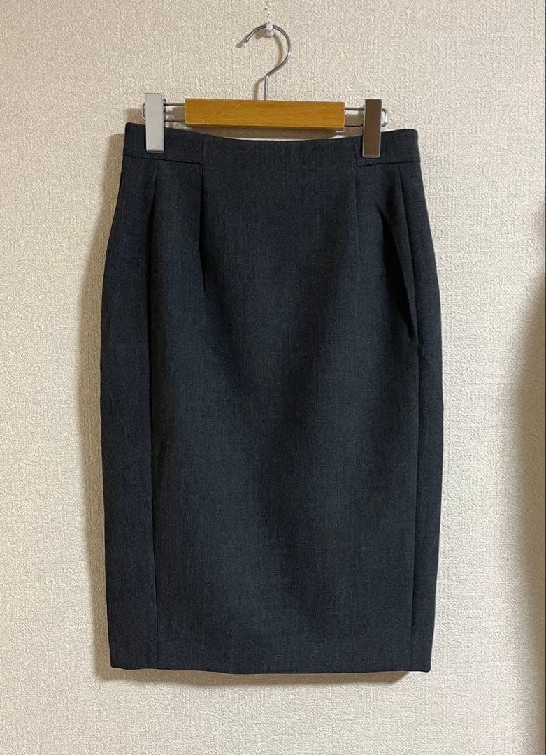 COUP DE CHANCE スカートスーツ 上下セット　グレー　抗菌　就活　S