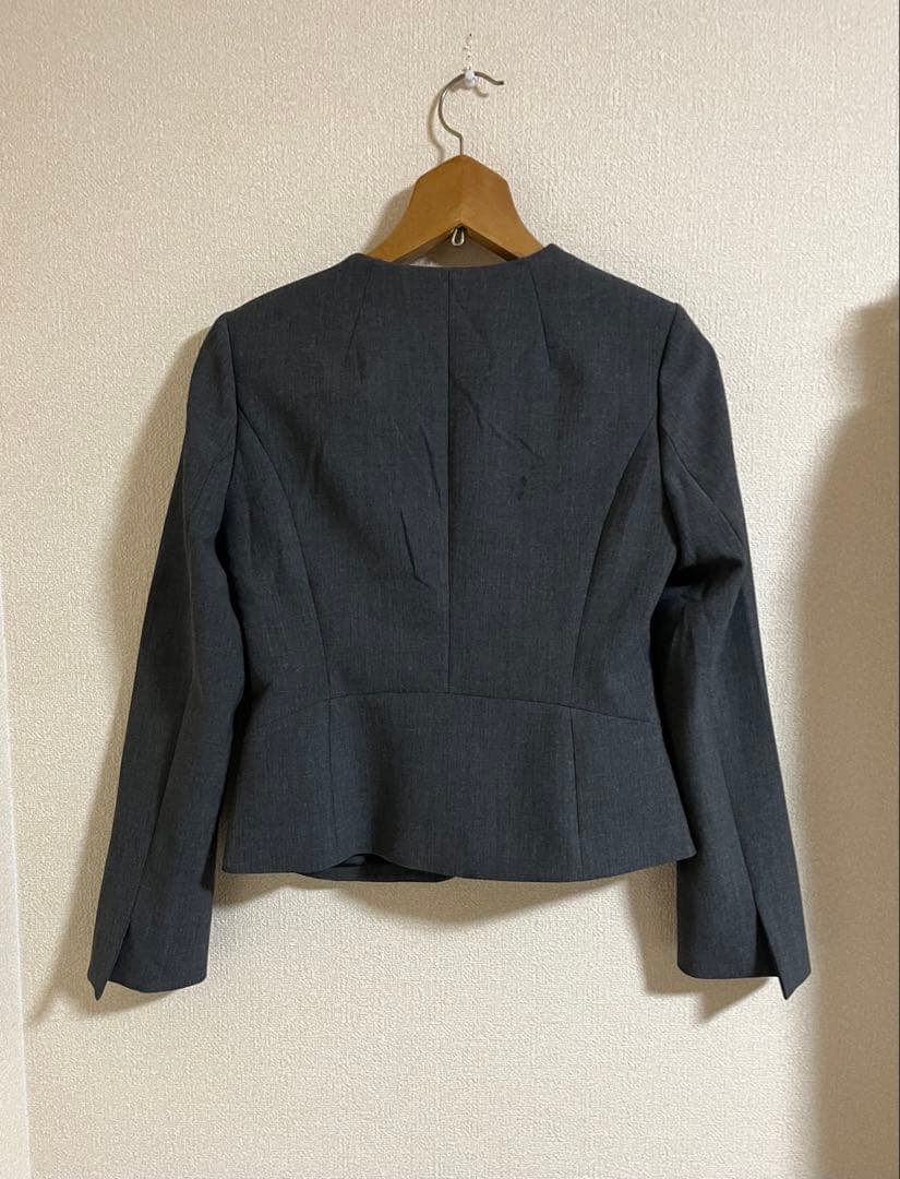 COUP DE CHANCE スカートスーツ 上下セット　グレー　抗菌　就活　S