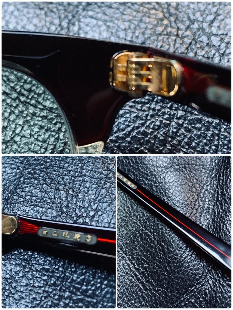 白山眼鏡「POST 」　ボルドー&キハク色の色気立つコンビフレーム