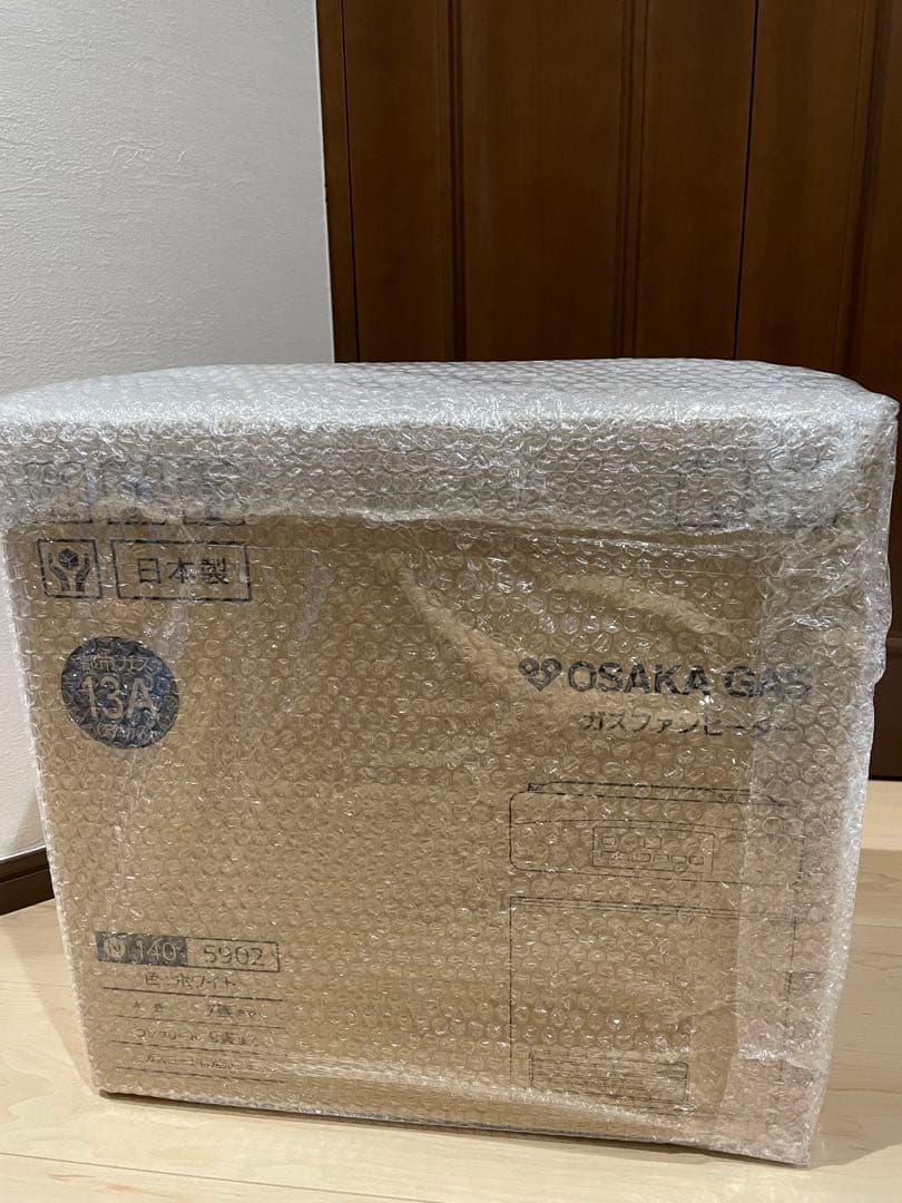 大阪ガス都市ガス 13A ガスファンヒーター 140-5902 ガスコード付