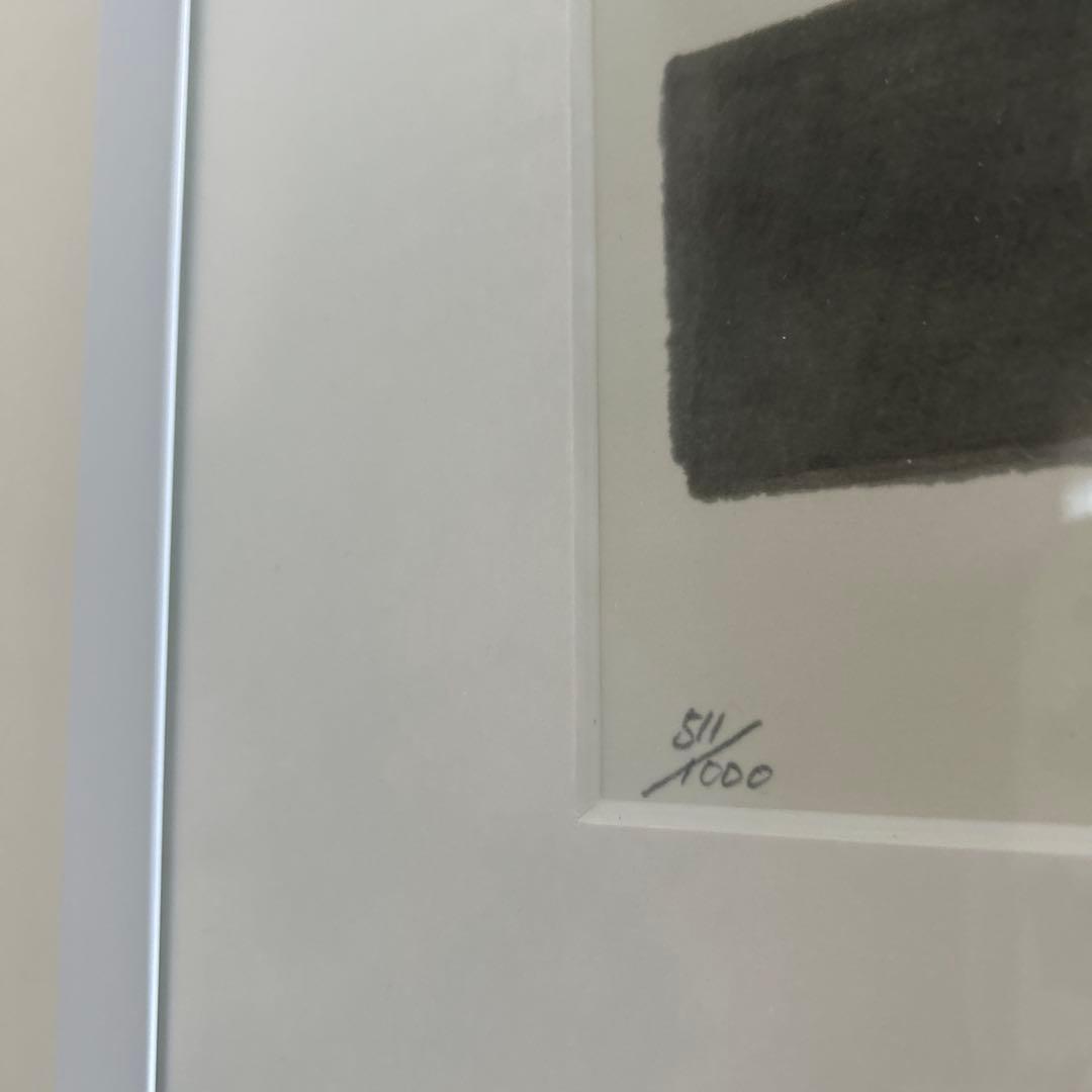 篠田桃紅　リトグラフ　ゆく水　ed1000 版画　現代アート　インテリア　美術