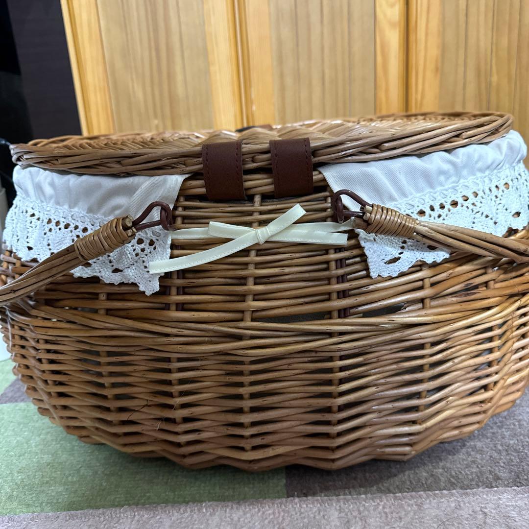 ハンドル付き ふた付き かごバスケット