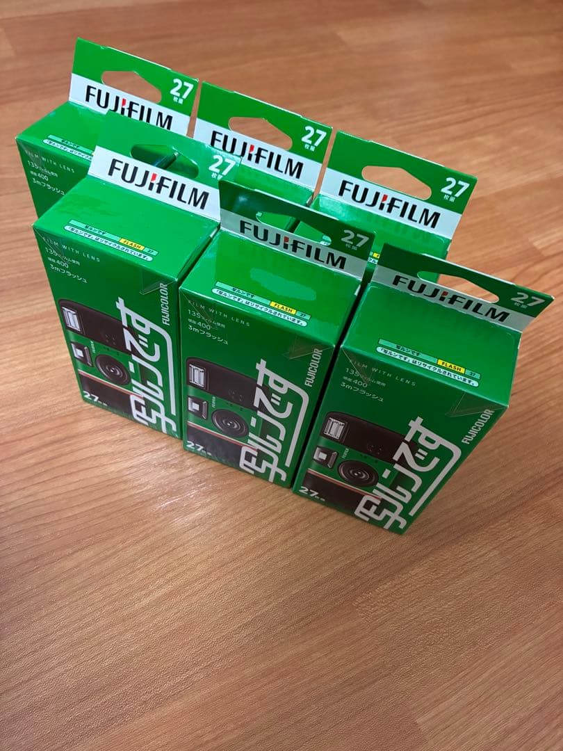 写ルンです　新パッケージ　 27枚撮り　6個セット　使用期限2027.07と04