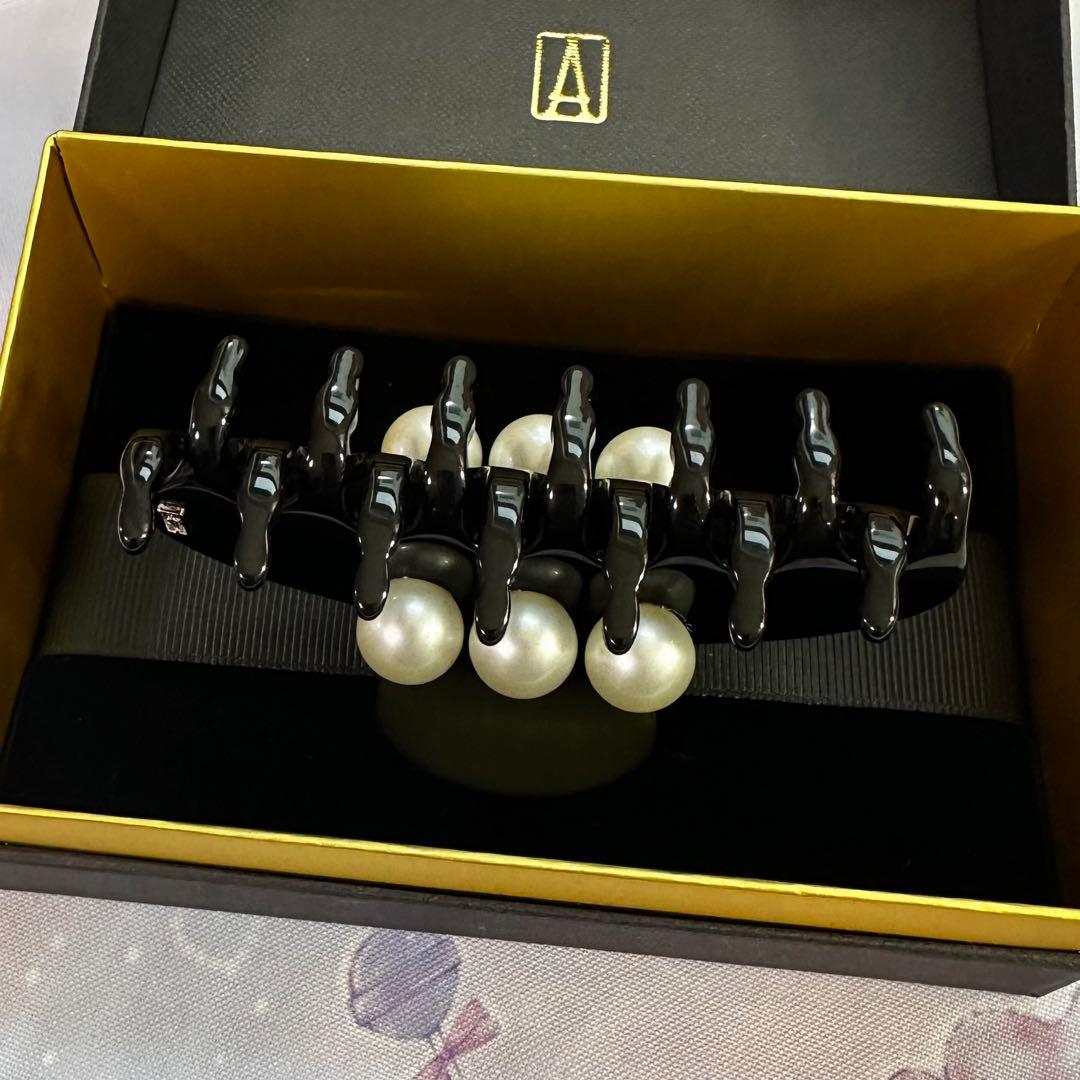 ALEXANDRE DE PARIS パール　ヘアクリップ　Mサイズ