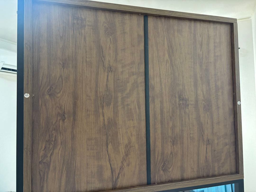 ニトリ　ヴィンテージテイストのごみ箱上ラック スリム　食器棚