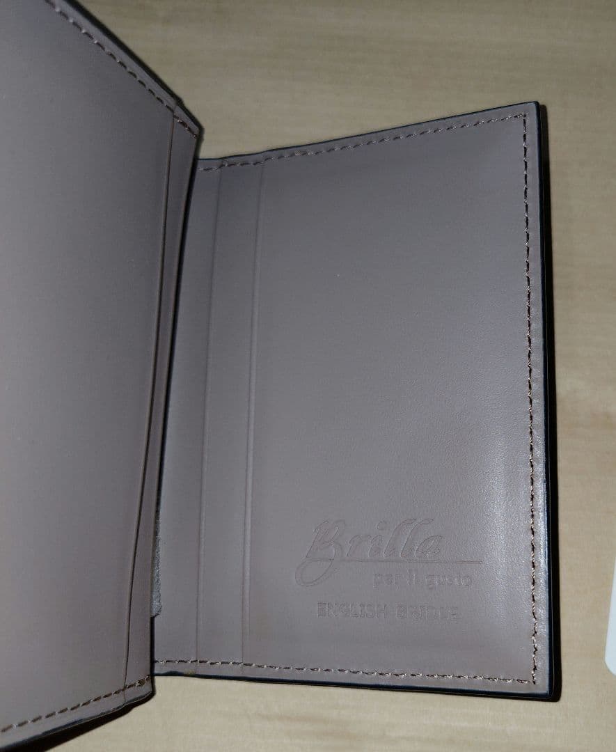 BEAMS ネイビー レザー 名刺入れ