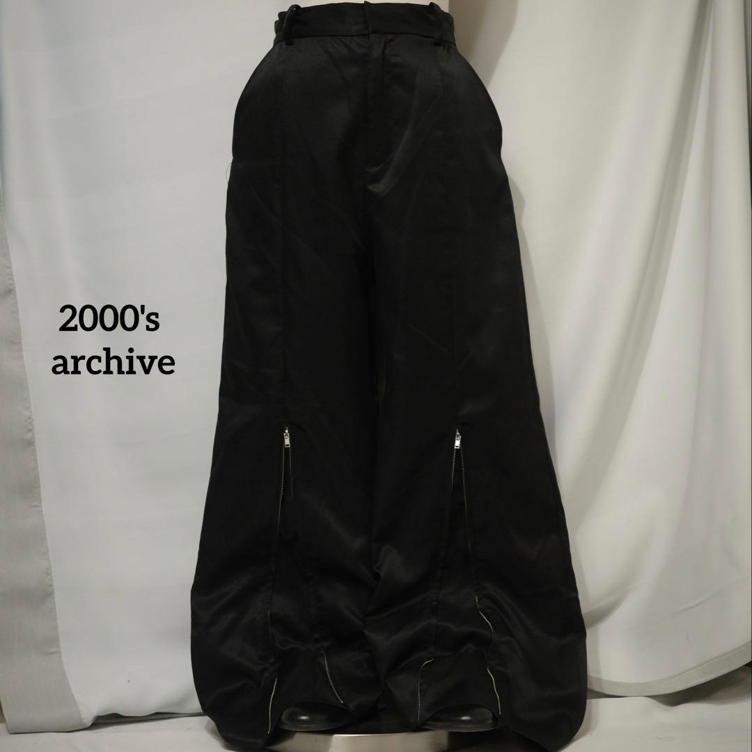 パンツ 2000's archive black design flare pants