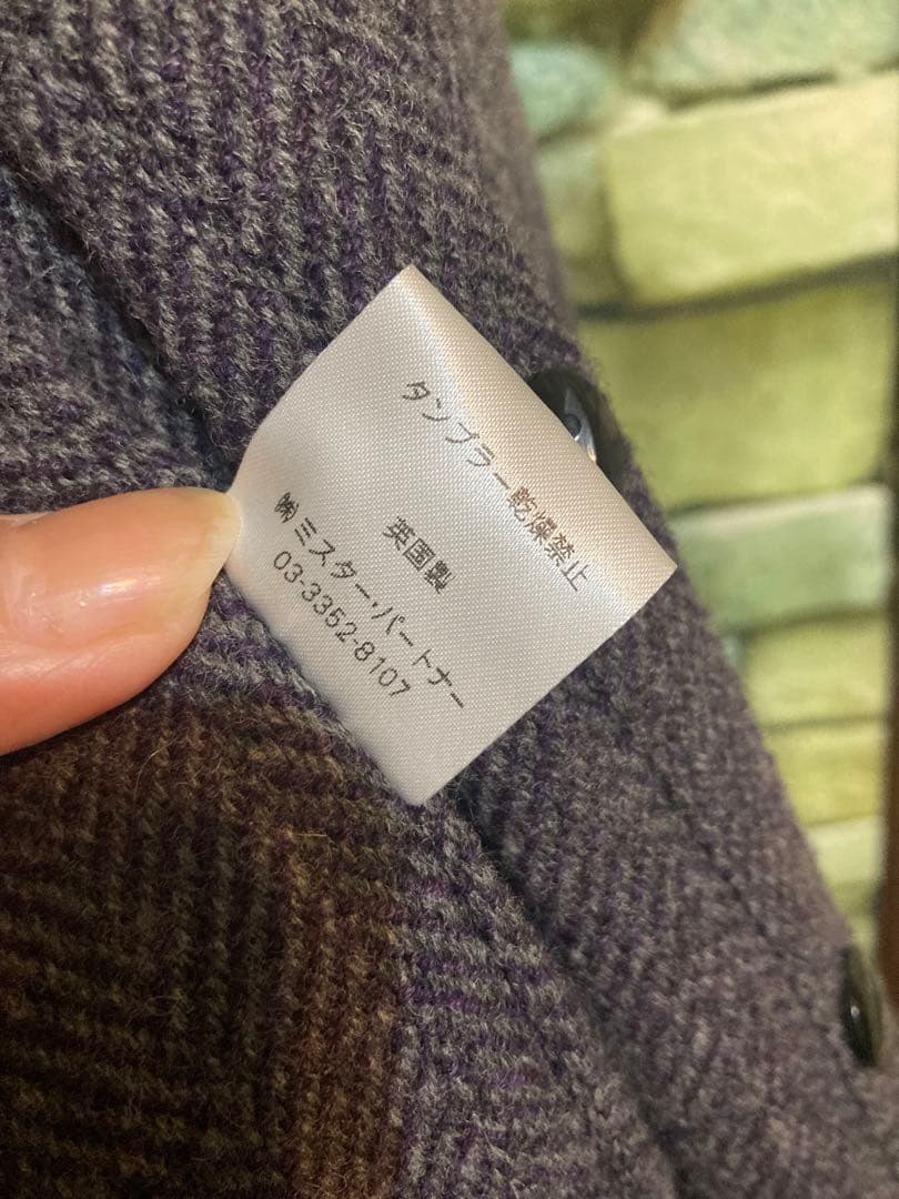 良品　イングランド製　MARLING&EVANS デザインワンピース　毛100%