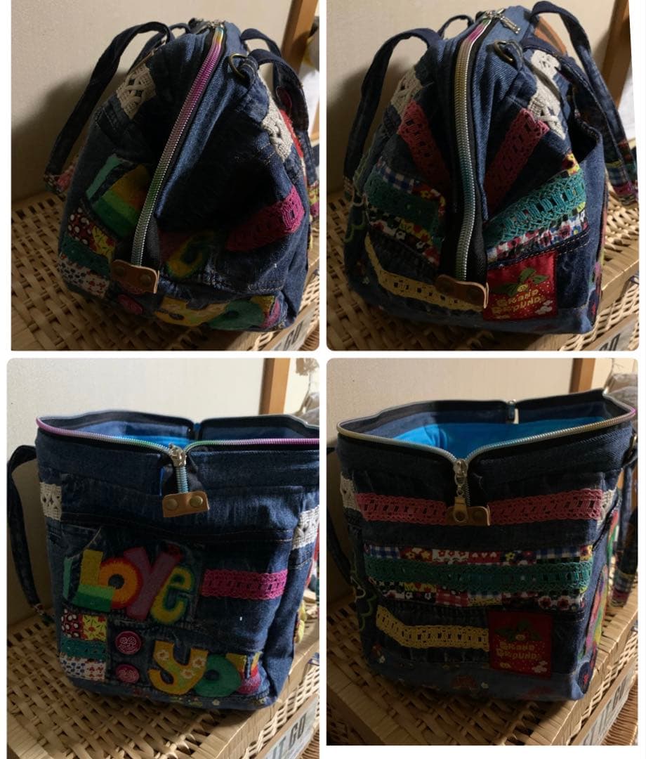 【キンザン号】ボディバッグ(小)×3、ワイヤー口金ボストンバッグ(L)×3