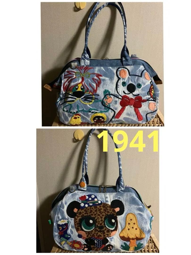 【キンザン号】ボディバッグ(小)×3、ワイヤー口金ボストンバッグ(L)×3