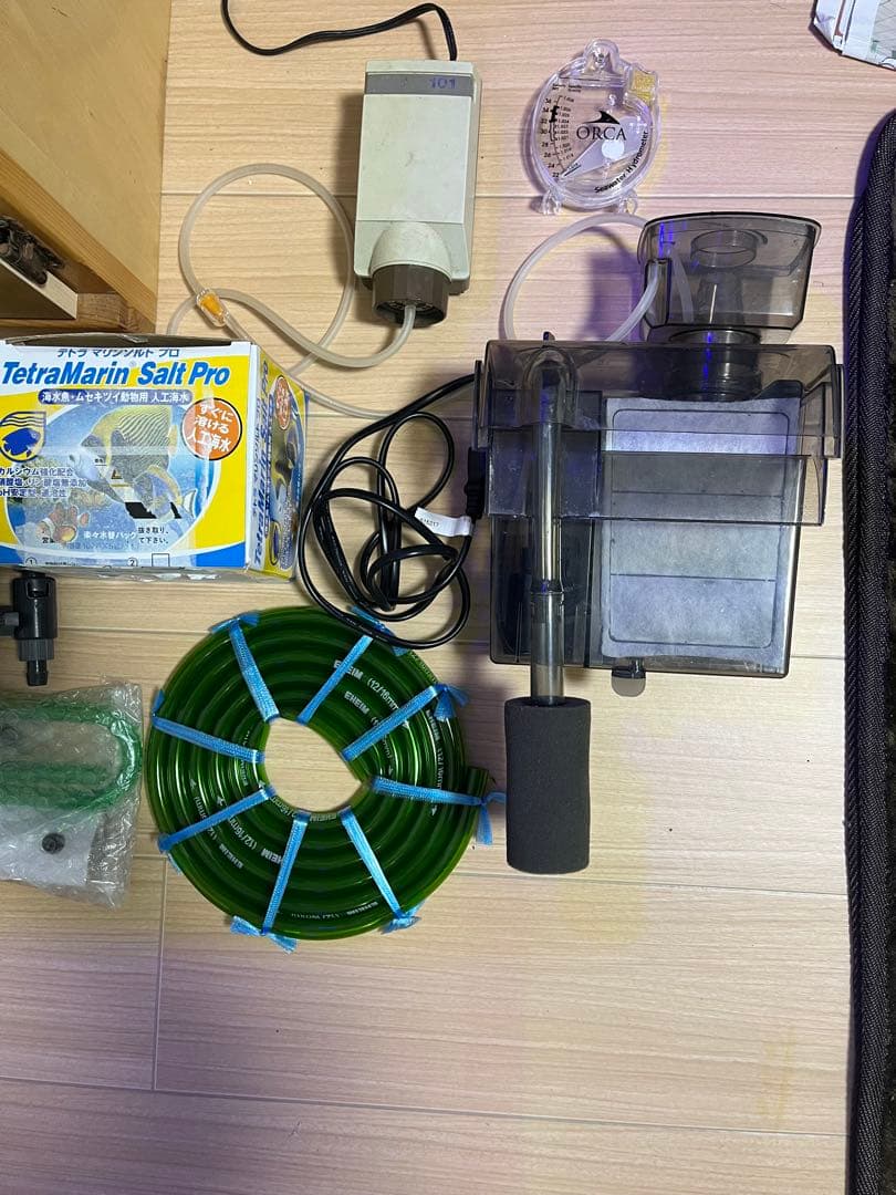 未使用品ガラス水槽海水魚飼育セット