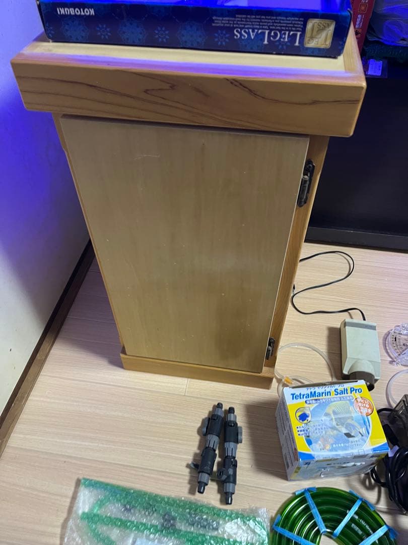 未使用品ガラス水槽海水魚飼育セット