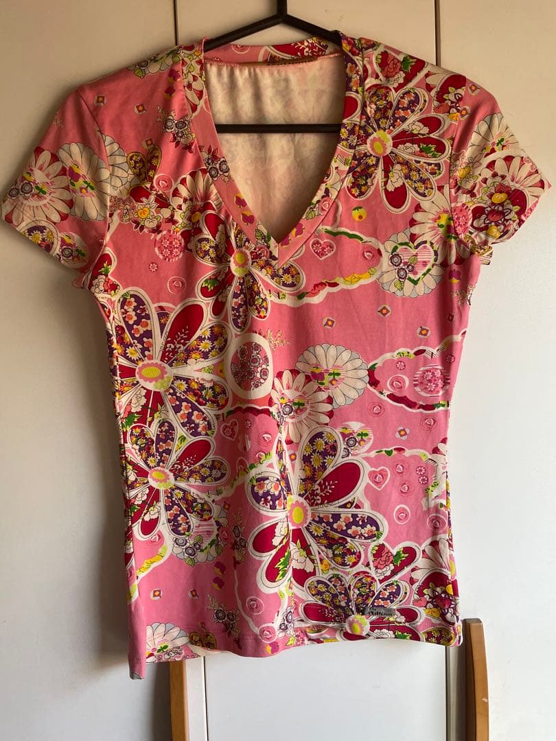 ジョン・ガリアーノ レディース 花柄Tシャツ S