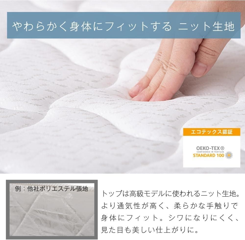 【開封・未使用】タンスのゲン マットレス ベッドマットレス ダブル グレー