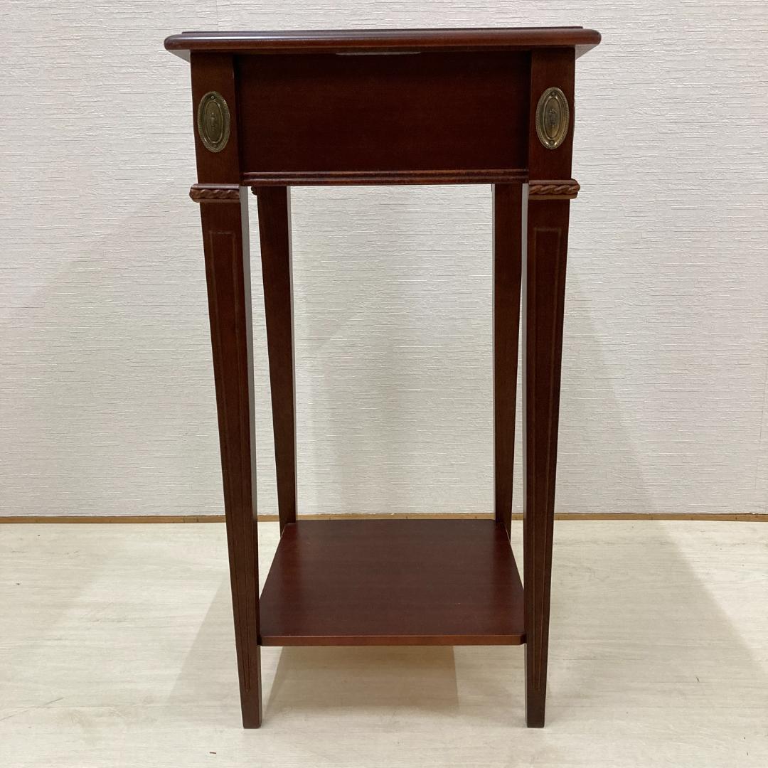 クラシック　サイドテーブル　花台　コンソール　アンティーク調