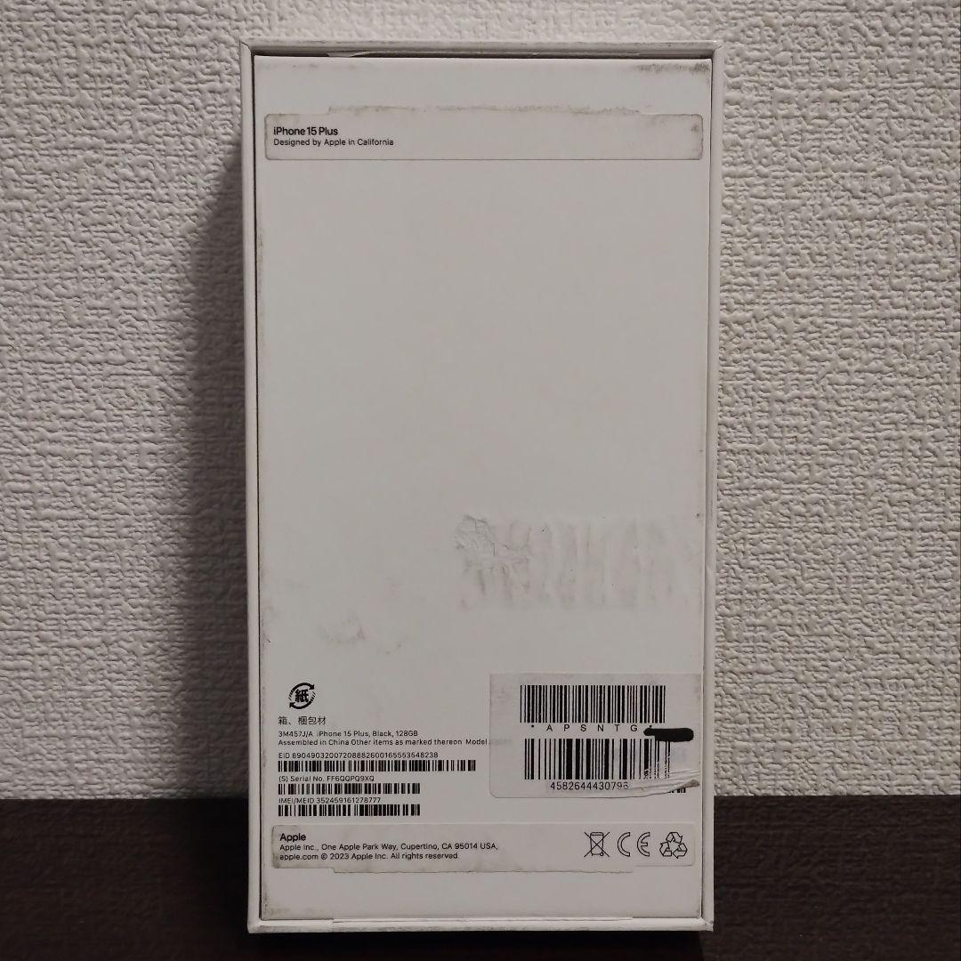 ★純正100%★iPhone15 Plus 128GB SIMフリー 展示デモ機