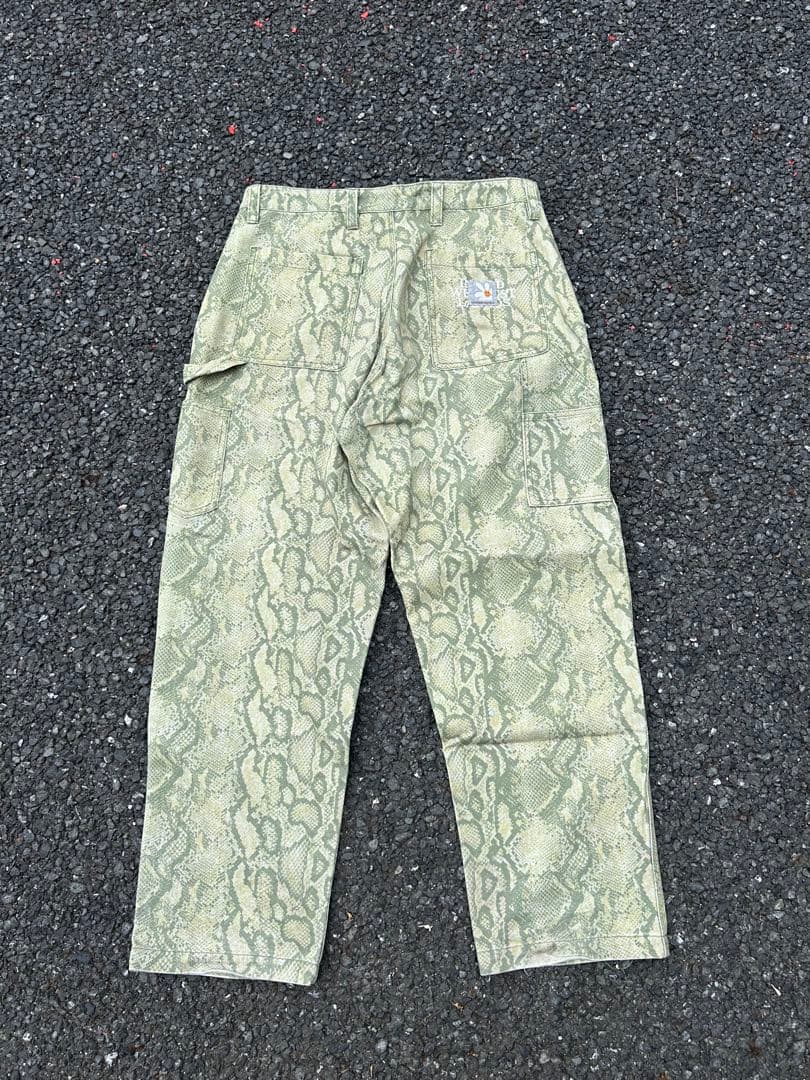 希少 ラブロス LABROS ヘビ柄 カーゴパンツ 32