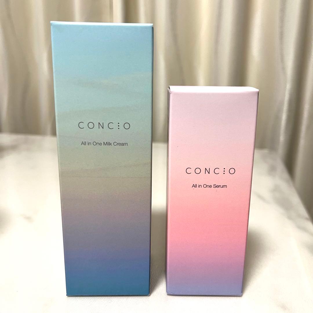 【新品未開封】★CONCIO★ オールインワンミルククリーム＆セラムセット