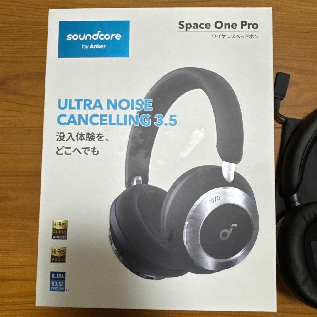 ヘッドホン anker soundcore space one pro