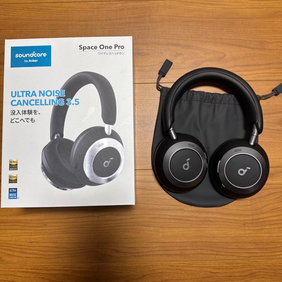 ヘッドホン anker soundcore space one pro