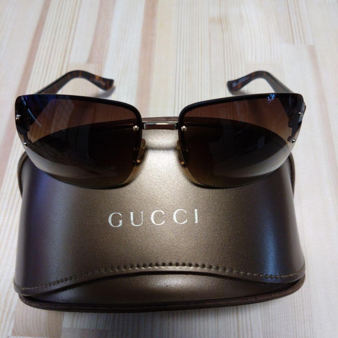 GUCCI サングラスGG2804/F/S GGマーク鼈甲ブラウン★美品