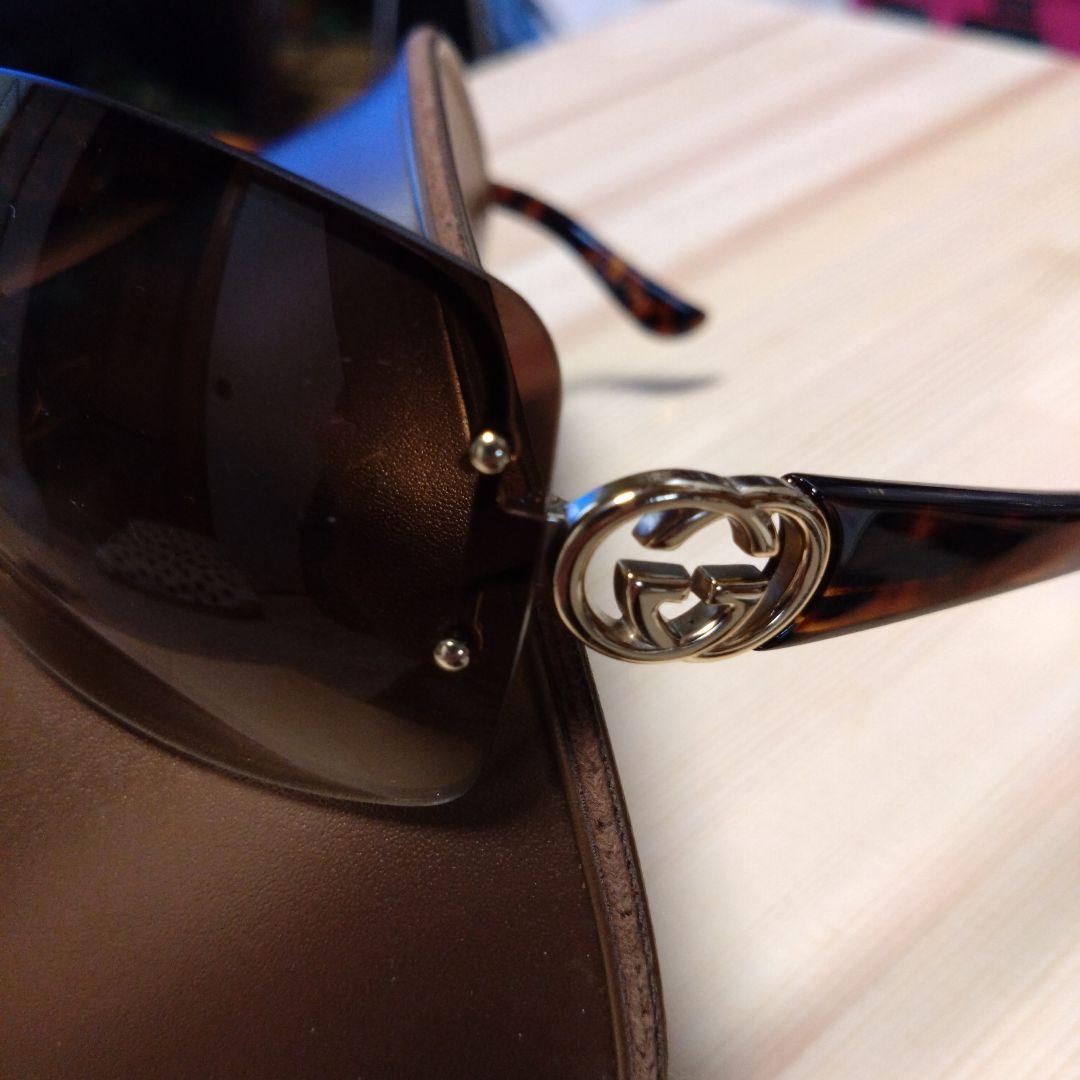 GUCCI サングラスGG2804/F/S GGマーク鼈甲ブラウン★美品