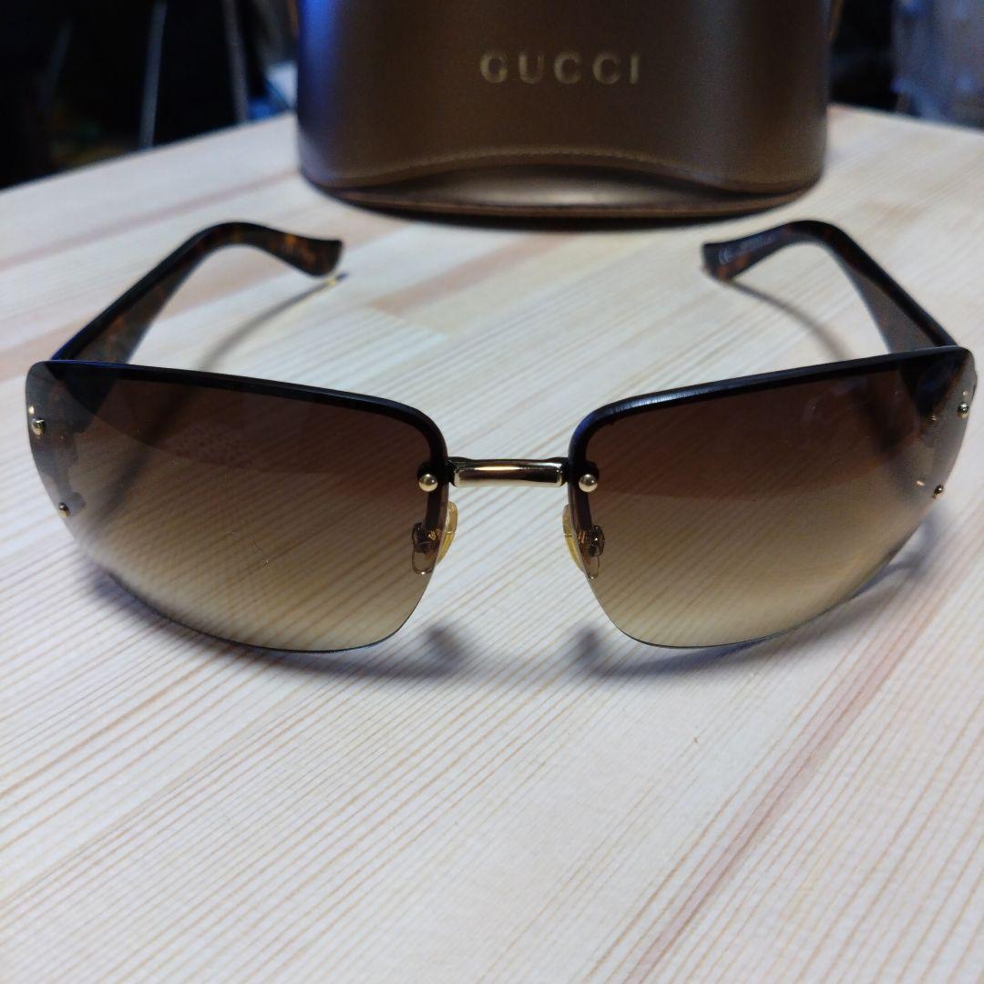 GUCCI サングラスGG2804/F/S GGマーク鼈甲ブラウン★美品