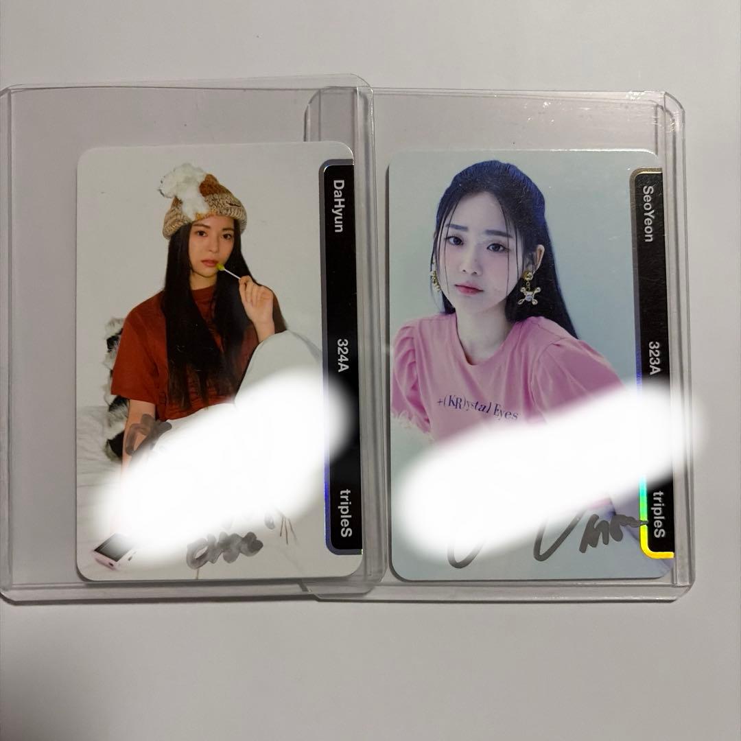 tripleS seoyeon dahyun サイン入りOMA