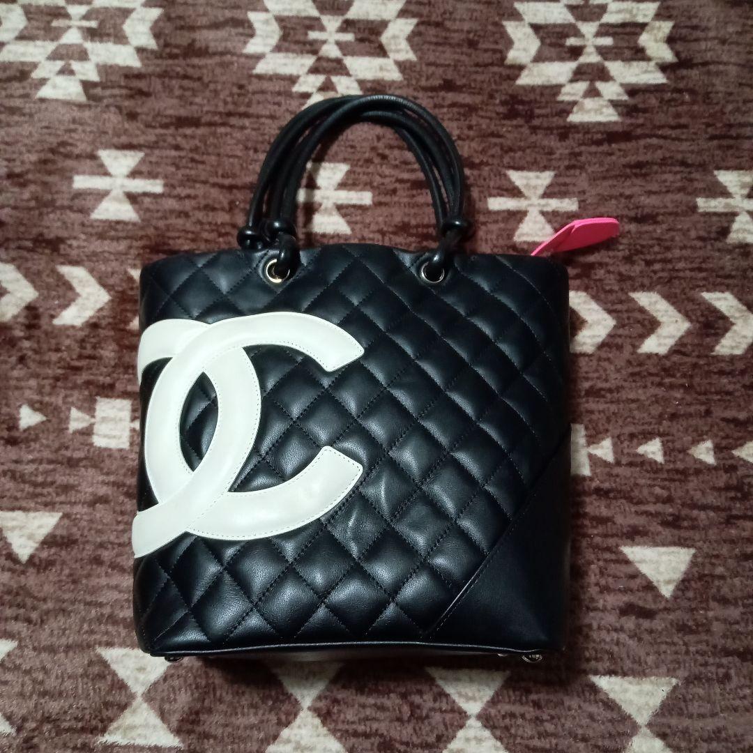 ル*ス様 ☆最終価格☆超美品CHANEL カンボンラインハンドバッグ 黒