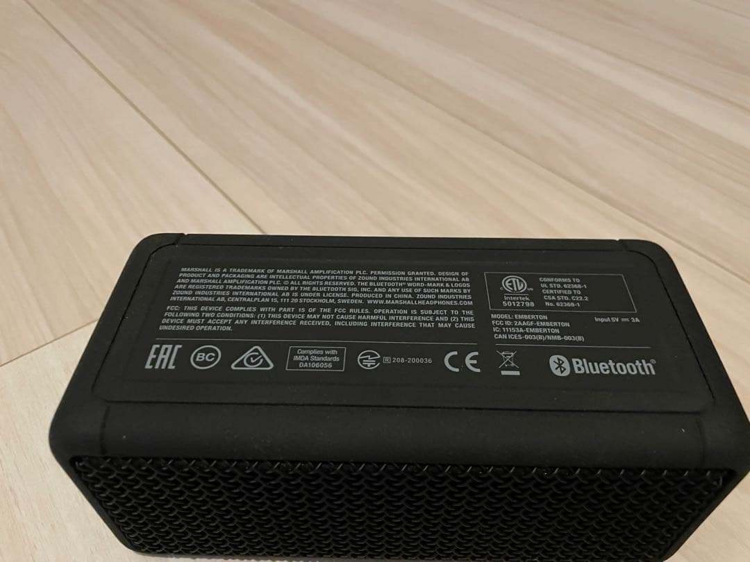 Marshall ワイヤレススピーカー EMBERTON ブラック