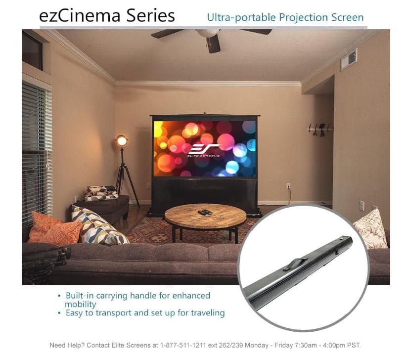 自立型 エリートスクリーン EZシネマ 80インチ（16:9） F80NWH