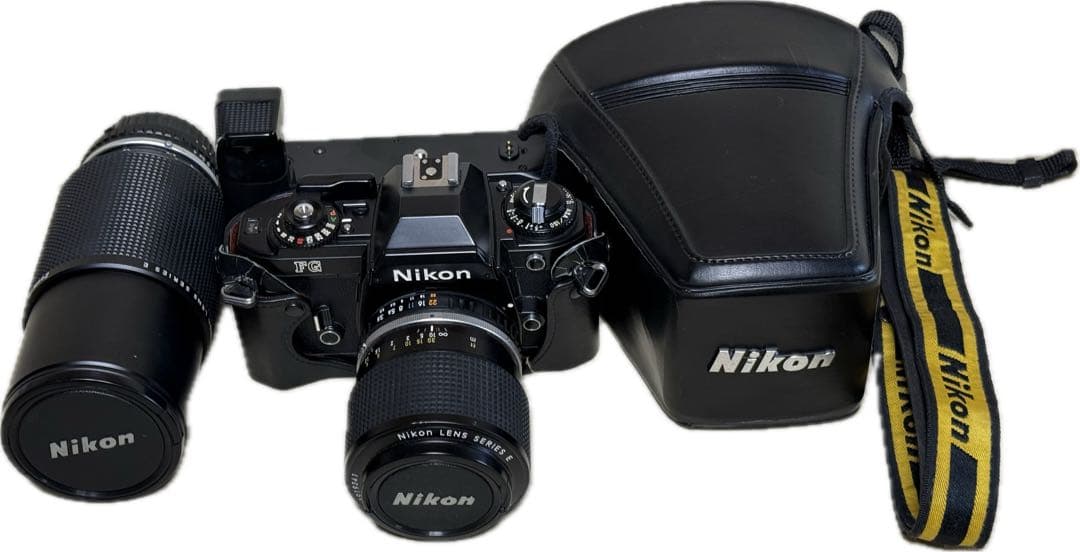 フィルムカメラ Nikon FG+MD-14+series E 36-72mm+70-210mm