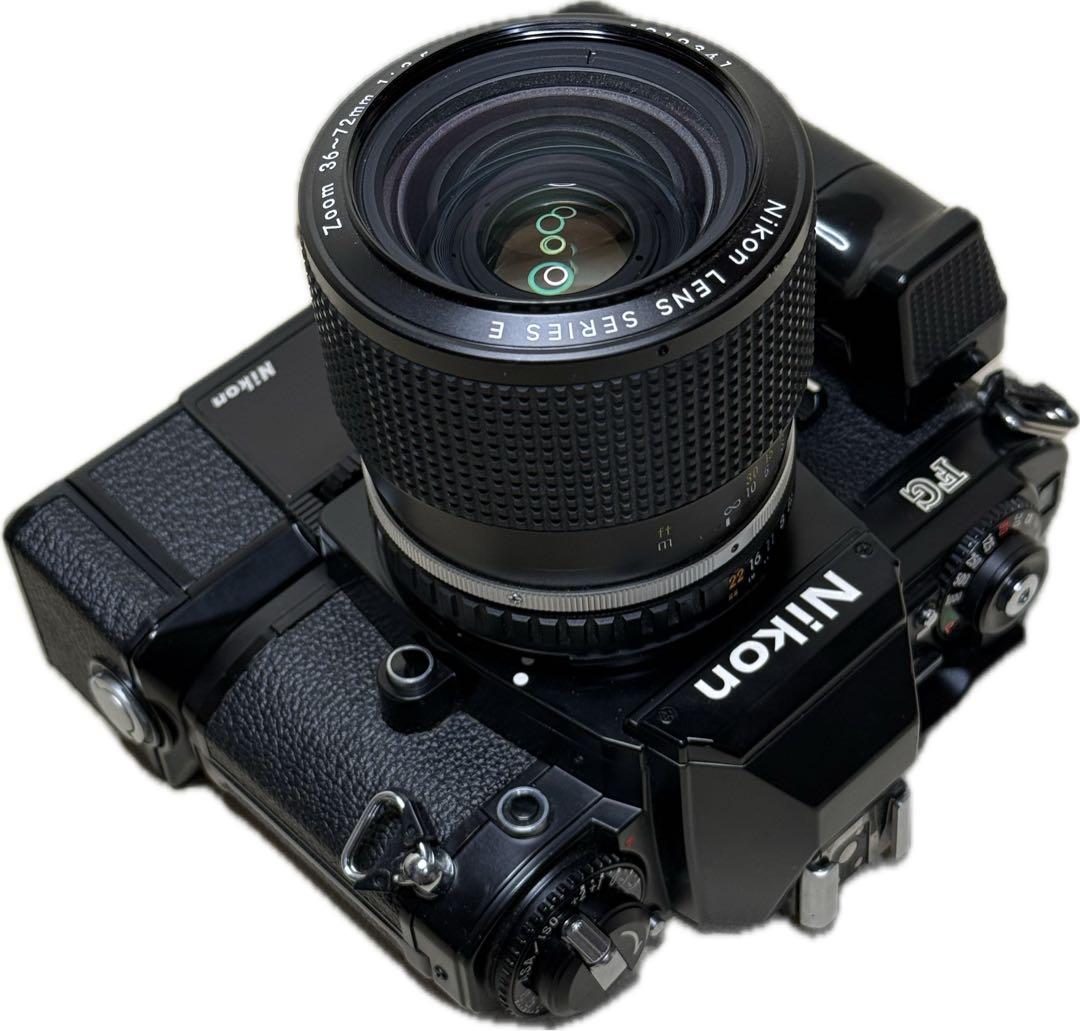 フィルムカメラ Nikon FG+MD-14+series E 36-72mm+70-210mm