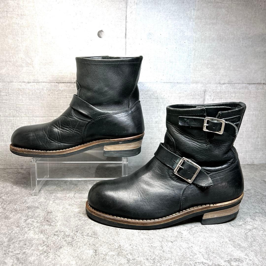 大人気【Hawkins】エンジニアブーツ/4035/ワークブーツ/ブラック/本革