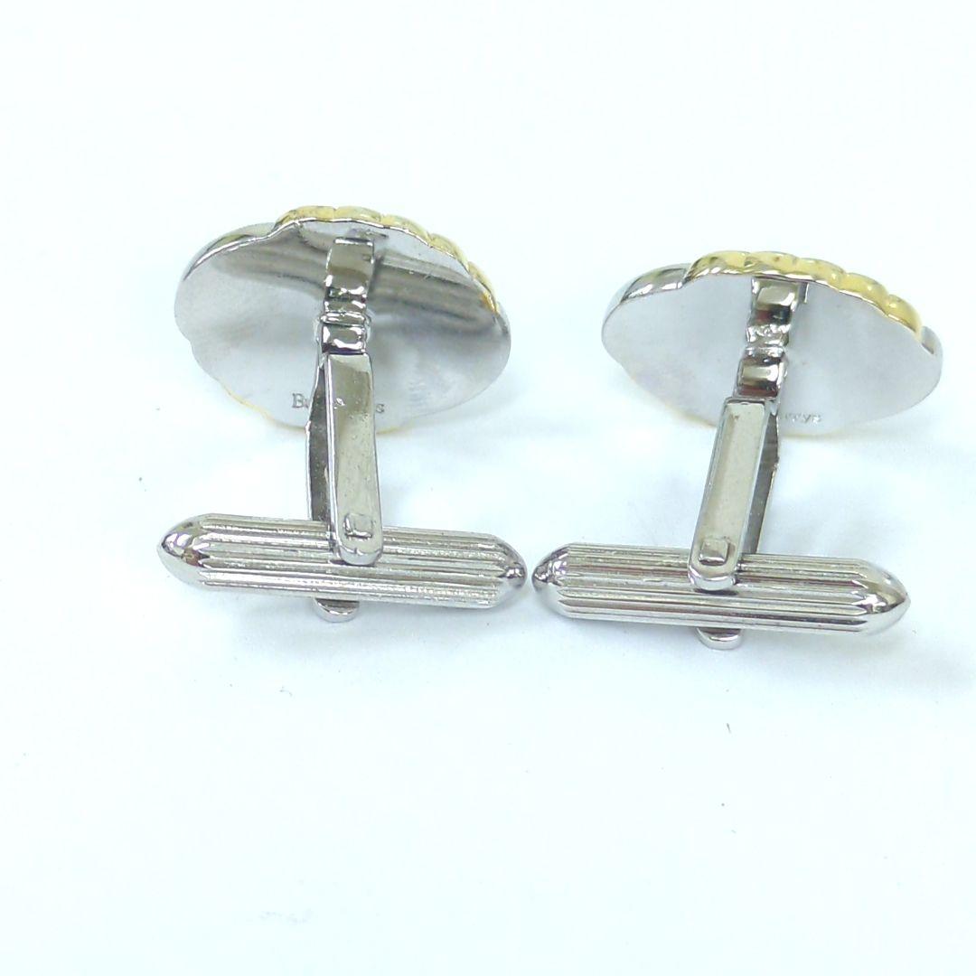 バーバリー 騎士 ネクタイピン & カフリンクス セット シルバー ゴールド