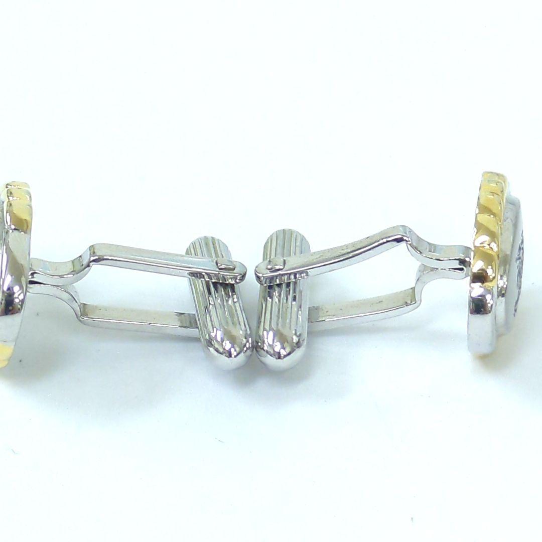 バーバリー 騎士 ネクタイピン & カフリンクス セット シルバー ゴールド